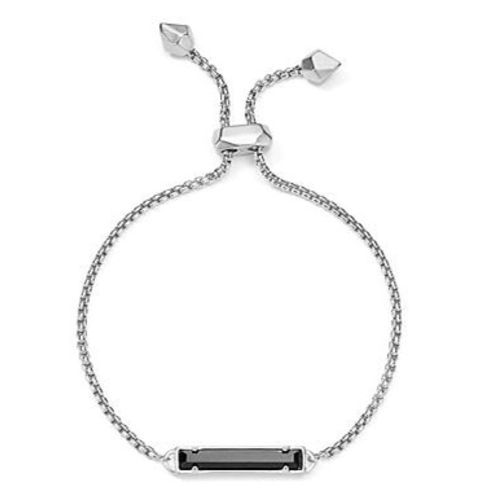 Kendra Scott Stan Bracelet silver with black stone
